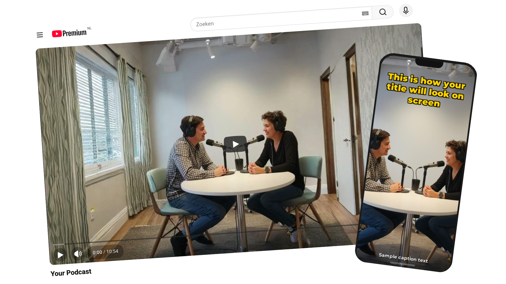 Podcast recording turned into a Short automatically by ShortsPilot